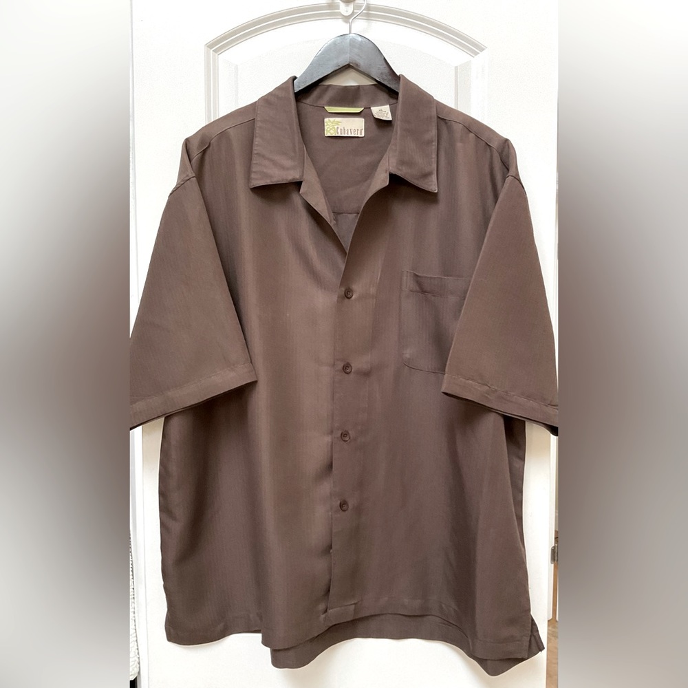Cubavera One Pocket Button Dow Shirt